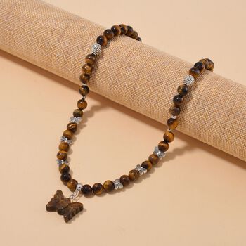 Tigerauge Halskette, 45 cm - 235 ct.