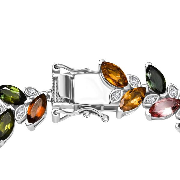 Multi-Turmalin und Zirkon Armband image number 4