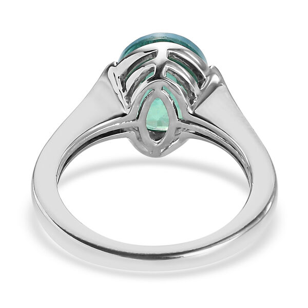 Pfau Triplett Quarz-Ring, 925 Silber platiniert  ca. 3,17 ct image number 6