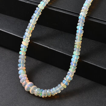 D'Joy AAA nat&uuml;rliche, &auml;thiopische Welo Opal 45cm Halskette - 78 ct.