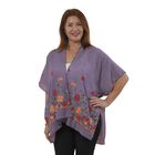 TAMSY- bestickter Kimono mit Blumenmuster, One Size, Lila image number 0