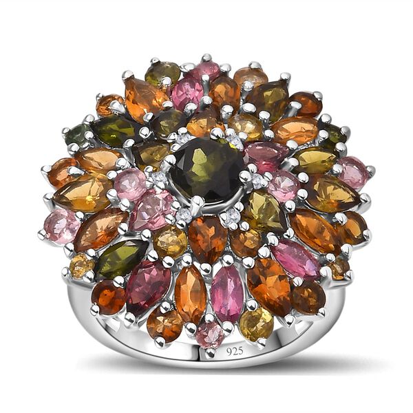AA mehrfarbiger Turmalin Ring, ca. 6,04 ct. image number 4