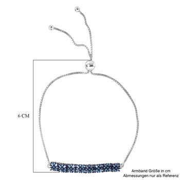 D'Joy blaues Diamant 26,75cm Armband - 0,50 ct.