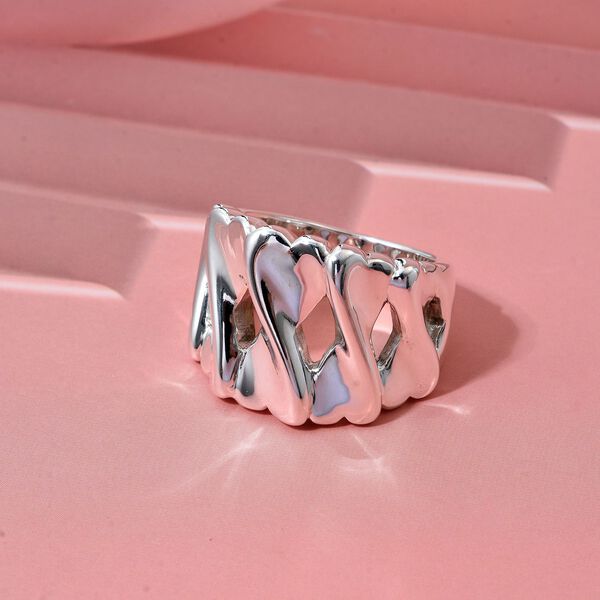 Herzen Ring, 925 Silber (Gr&ouml;&szlig;e 17.00) ca. 4,30g image number 1