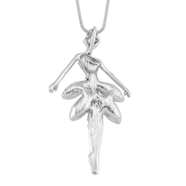 Wei&szlig;er Kristall Anh&auml;nger mit Kette ca. 63.5 cm + 5 cm Extender image number 4