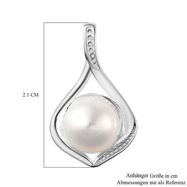 Süßwasser Perle Anhänger 925 Silber ca. 2,83 ct. image number 5