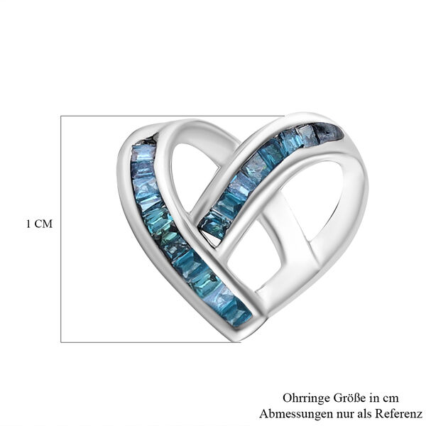 Blaue Diamant-Ohrstecker - 0,15 ct. image number 5