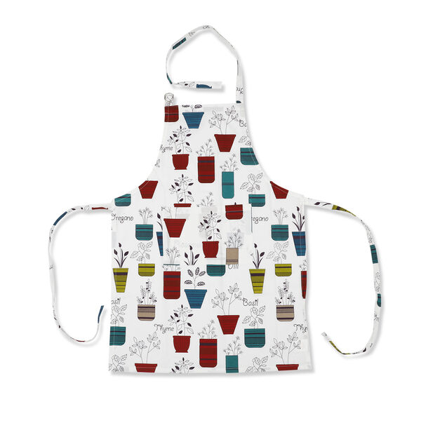 100% Baumwolle Küchen-Set, Schürze, Handschuh und Topflappen, Blumenvasen, 3 tlg. image number 4