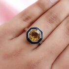 Citrin Ring, 925 Silber platiniert  ca. 2,61 ct image number 2