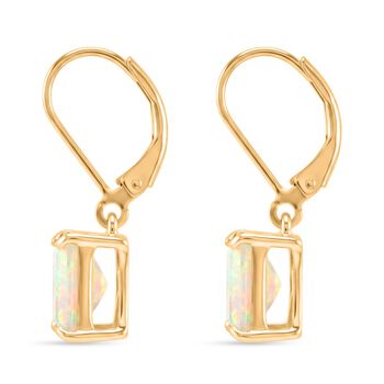 D'Joy AA Nat&uuml;rlicher, &auml;thiopischer Welo Opal Ohrringe 925 Silber 750 Gelbgold Vermeil ca. 2.23 ct