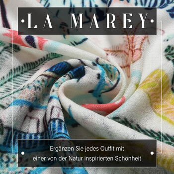 LA MAREY Schal aus 100% Kaschmirwolle, 70x195 cm, Cremefarben