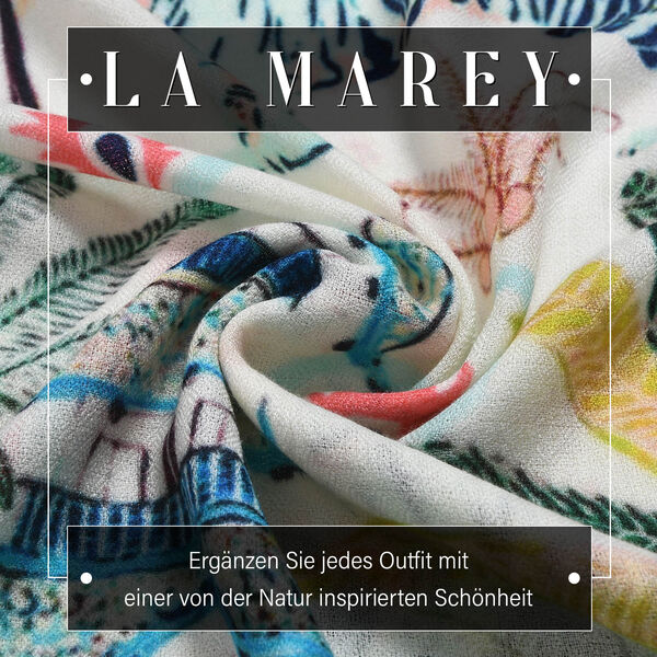 LA MAREY Schal aus 100% Kaschmirwolle, 70x195 cm, Cremefarben image number 1