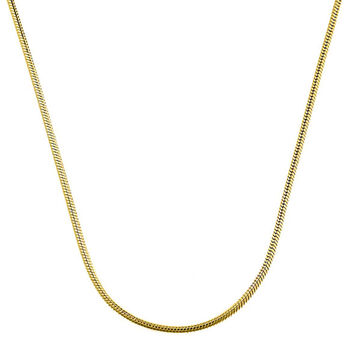 Schlangenkette, ca. 60 cm, 925 Silber vergoldet ca. 2,90g