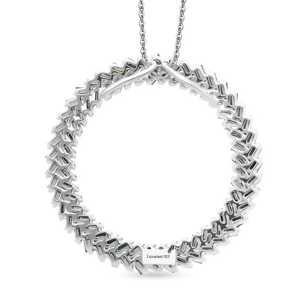 LUXURIANT SGL zertifizierter VS-EF Labor gr&uuml;ner Diamant Anh&auml;nger mit 50cm Kette - 1 ct. image number 5