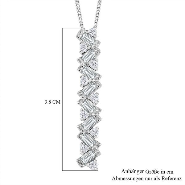 Moissanit Anhänger mit 45cm Kette - 1,35 ct. image number 6
