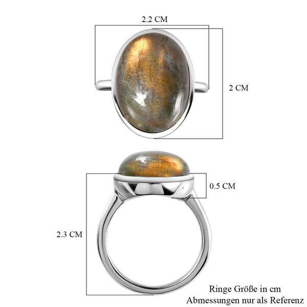 Feuer Labradorit Ring - 12,26 ct. image number 7