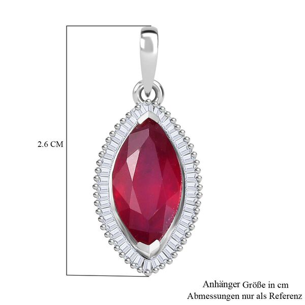 Afrikanischer Rubin und Diamant-Anh&auml;nger - 4,74 ct. image number 5