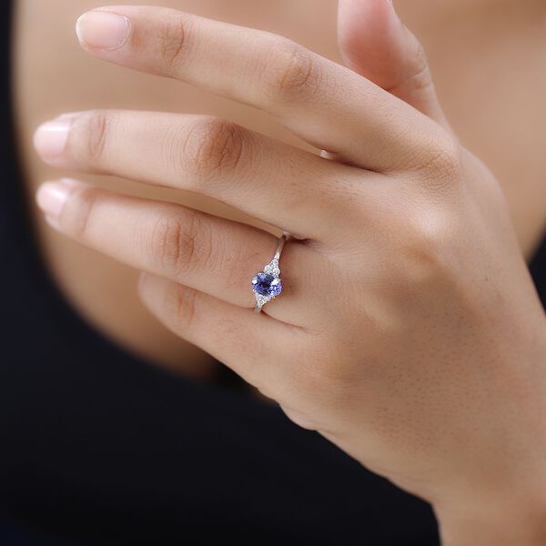 AA Tansanit und Moissanit Ring - 0,77 ct. image number 3