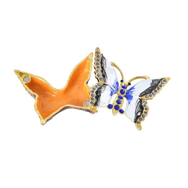 Dekorative Aufbewahrungsdose, wei&szlig;er Schmetterling image number 7