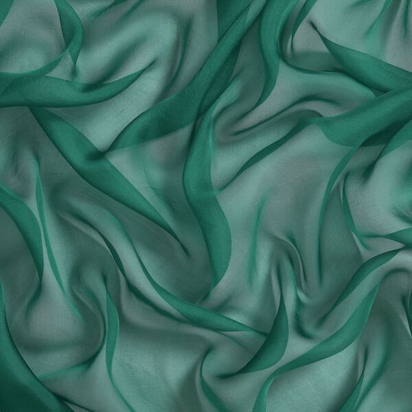 LA MAREY Seiden Chiffon Schal, grün image number 5