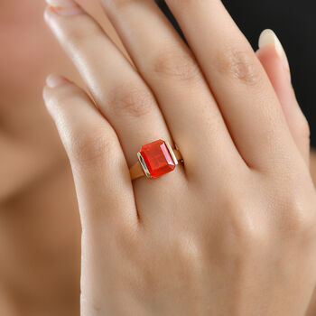 LUXORO AAAA Blaze Feueropal Ring in 585 Gold - 2,12 ct.