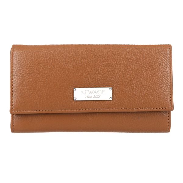 Echtleder Geldb&ouml;rse mit RFID Schutz, Dunkelbraun