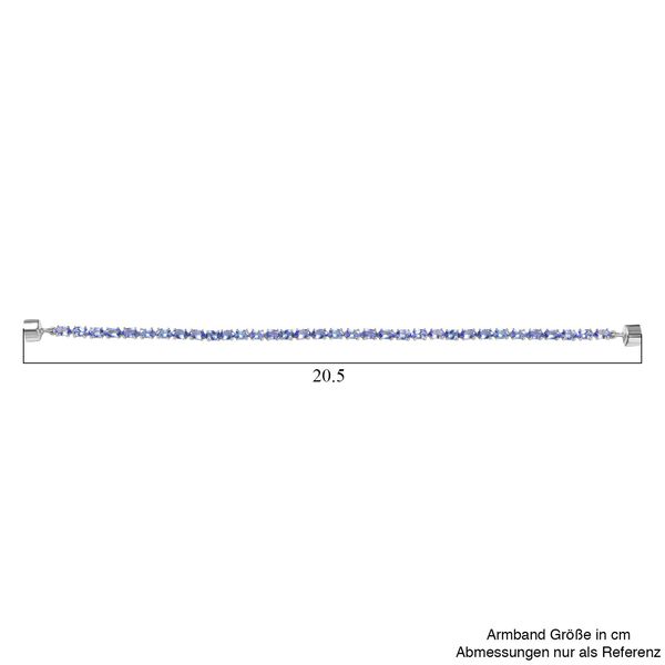 D'Joy Premium Tansanit Armband ca. 19 cm 925 Silber rhodiniert ca. 7.66 ct image number 5
