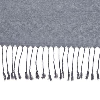 Jacquard Paisley Schal, Grau