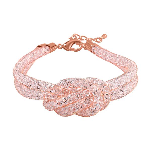 Weißer Kristall Armband ca. 20 cm Reines Messing image number 0