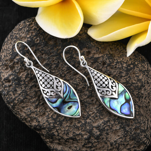 Royal Bali Kollektion - Abalone Muschel Ohrh&auml;nger 925 Silber ca. 3,26g&nbsp; image number 2