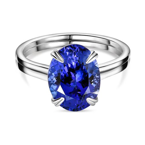RHAPSODY AAAA Tansanit und VS-EF Diamant Ring in 950 Platin - 4,88 ct. image number 0