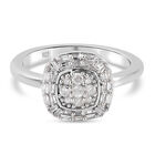 Diamant Ring 925 Silber platiniert  ca. 0,33 ct image number 0