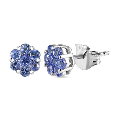 AA Tansanit Ohrringe - 0,84 ct. image number 0