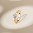 Lab grown Diamant-Ring, IGI zertifiziert SI-GH, 585 Gelbgold (Größe 18.00) ca. 1.00 ct image number 2