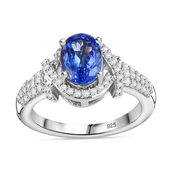 Tansanit und Zirkona Ring - 1.80 ct. image number 5