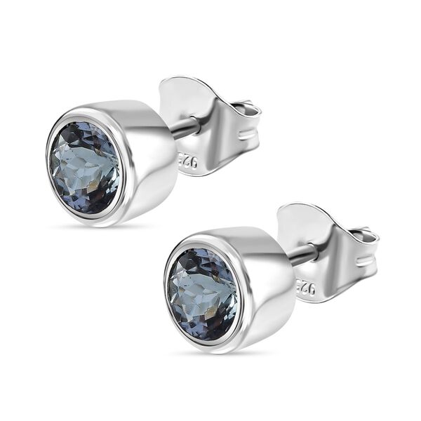 Pfau Tansanit Ohrstecker - 1,11 ct. image number 4