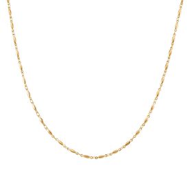 Feine Spindel-Gliederkette, ca. 50 cm, Edelstahl, ca. 8,50g, goldfarben