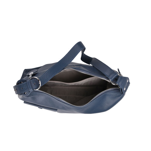 Crossbody Tasche aus echtem Leder, 29,5×12×26 cm, Blau image number 4