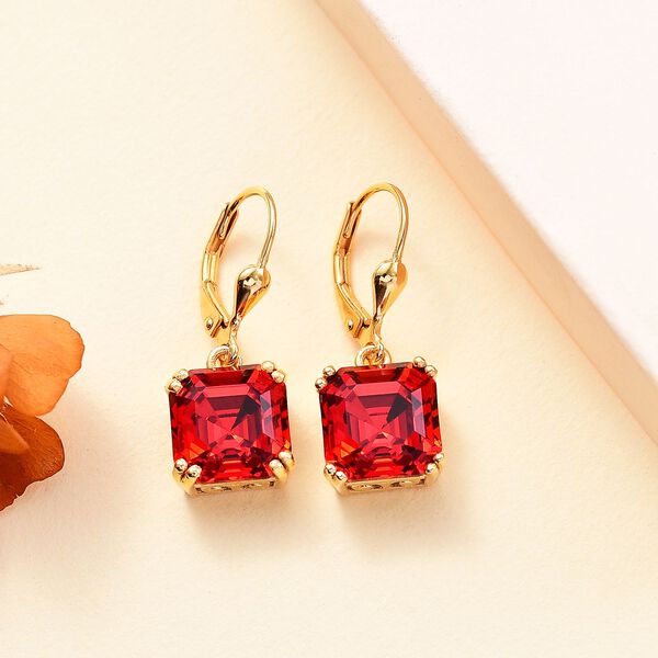 J Francis gefertigt mit SWAROVSKI- Scarlet Swarvoski Kristall Ohrringe image number 2