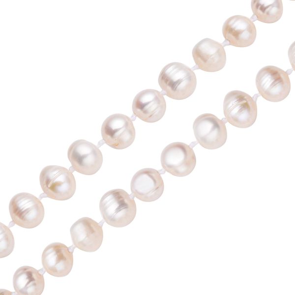 K&ouml;nigin der Edelsteine- wei&szlig;e S&uuml;&szlig;wasserperlen-Halskette image number 4