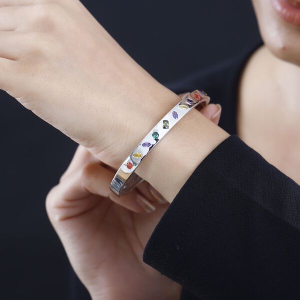 Multi-Edelstein-Armreif, 19 cm - 3,90 ct. image number 3