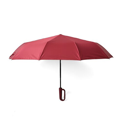 Sturmfester Regenschirm mit Aufbewahrungstasche, 58cm, Rot image number 0