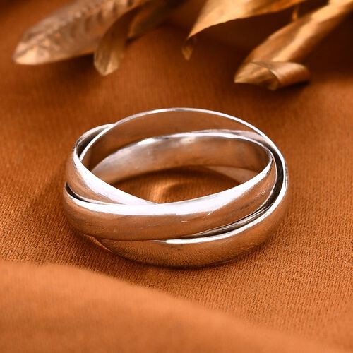 Royal Bali Kollektion- Wickelring Trio in 925 Silber image number 1
