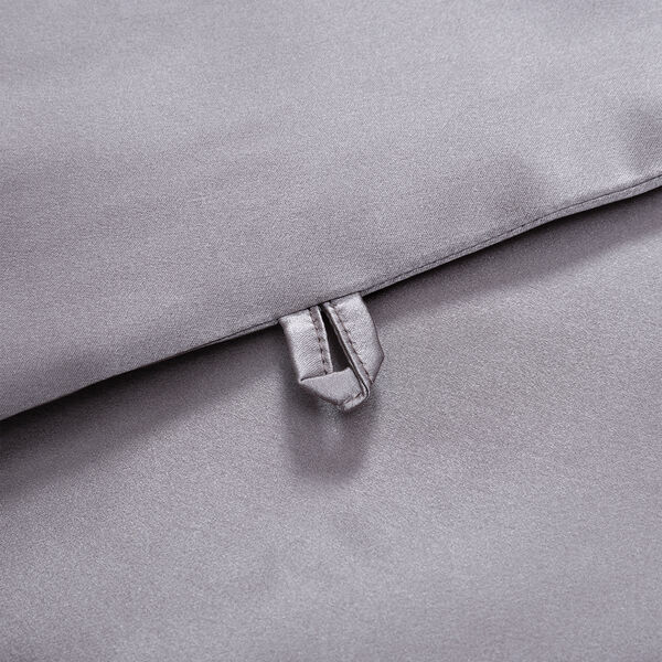 Serenity Night 100% Maulbeerseide Seidendecke mit 350gsm Seidenf&uuml;llung, 135x200cm, Grau image number 9