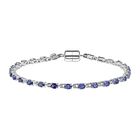 D Joy Tansanit Armband ca. 19 cm 925 Silber rhodiniert (10-15 Werktage Lieferzeit) ca. 4.28 ct