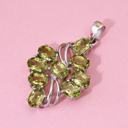 Peridot Anhänger - 4,48 ct. image number 1