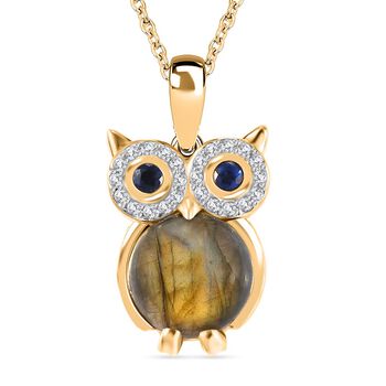 GP Trionfo Kollection, Kyanit Anh&auml;nger mit Kette, 925 Silber 750 Gelbgold Vermeil ca. 5.32 ct