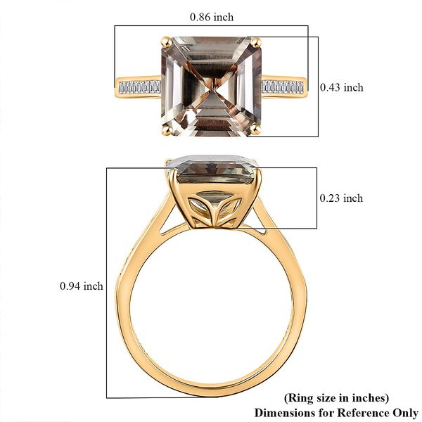 AAA Turkizit, Weißer Diamant Ring 585 Gold (Größe 17.00) ca. 4,06 ct image number 5