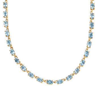 EverTrue himmelblaue Topas 45cm Halskette - 26,56 ct.