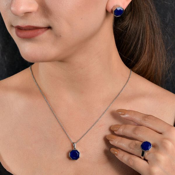 3er-Set Lapislazuli Schmuckset - 26,60 ct. image number 3